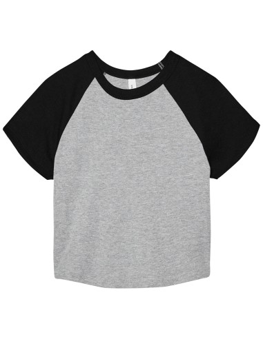 BEL-1201-Womens Micro Rib Raglan Baby Tee