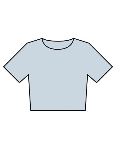 BEL-6882GD-Womens Heavyweight Washed Cropped Tee