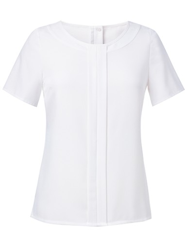 BRO-2265-Womens Felina Short Sleeve Blouse