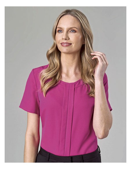 BRO-2280-Womens Verona Short Sleeve Blouse