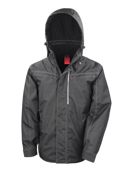 R-R326X-Denim Texture Rugged Jacket