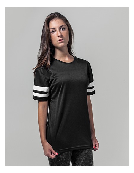 BUI-BY033-Ladies Mesh Stripe Tee