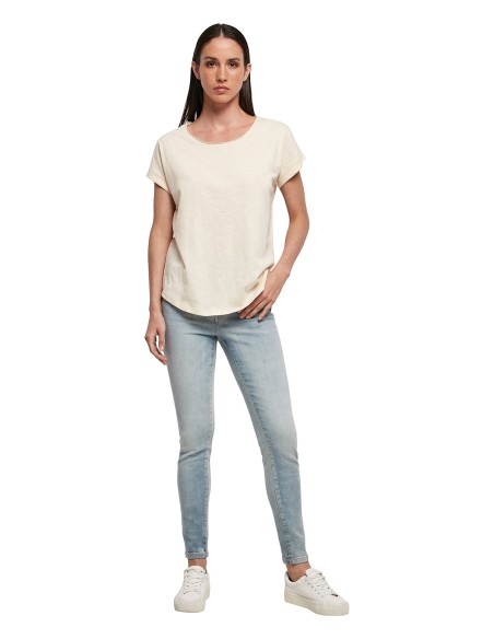 BUI-BY036-Ladies Long Slub Tee