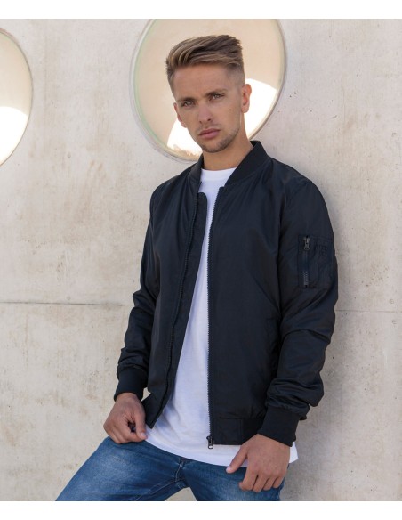 BUI-BY045-Nylon Bomber Jacket