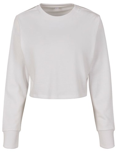 BUI-BY131-Ladies Terry Cropped Crew