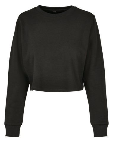 BUI-BY131-Ladies Terry Cropped Crew