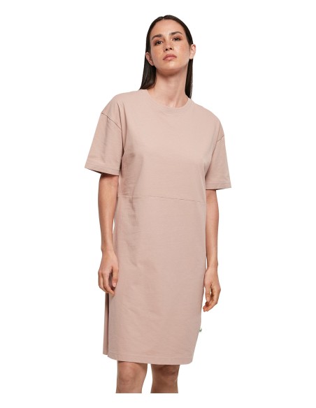 BUI-BY181-Ladies Organic Oversized Slit Tee Dress