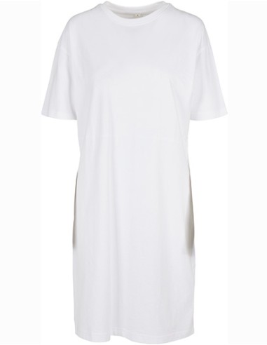 BUI-BY181-Ladies Organic Oversized Slit Tee Dress
