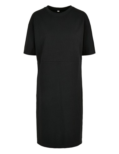 BUI-BY181-Ladies Organic Oversized Slit Tee Dress