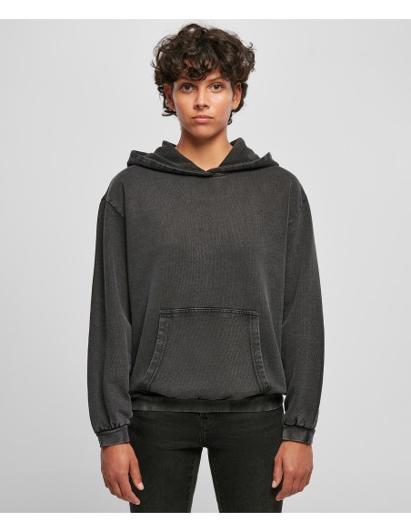 BUI-BY194-Ladies Acid Washed Oversize Hoody