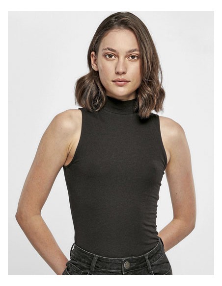BUI-BY235-Ladies Sleeveless Turtleneck Body