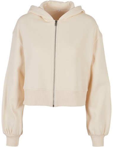 BUI-BY237-Ladies Short Oversized Zip Jacket