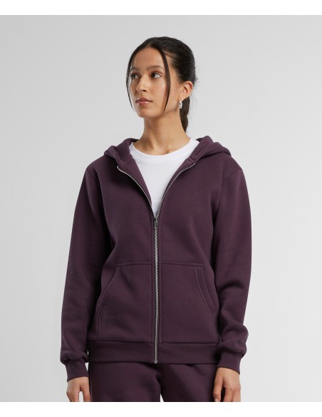 BUI-BY290-Ladies Fluffy Zip Hoody
