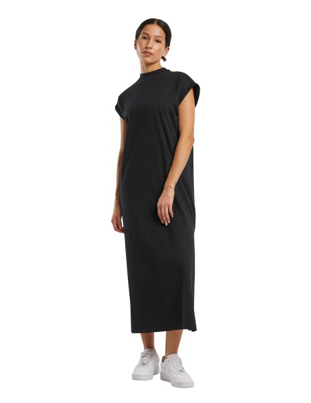 BUI-BY302-Ladies Long Extended Shoulder Dress