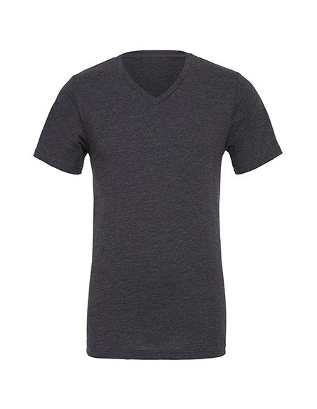 B-3005CVC-Unisex Heather CVC Short Sleeve V-Neck Tee