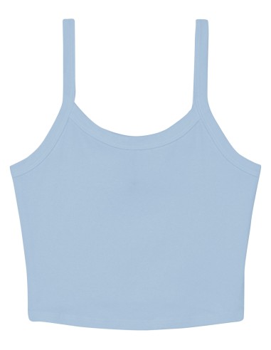BEL-1012-Womens Micro Rib Spaghetti Strap Tank