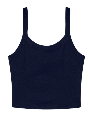 BEL-1012-Womens Micro Rib Spaghetti Strap Tank