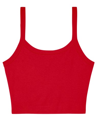 BEL-1012-Womens Micro Rib Spaghetti Strap Tank
