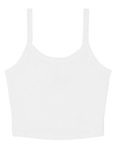 BEL-1012-Womens Micro Rib Spaghetti Strap Tank