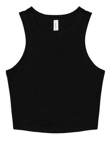 BEL-1019-Womens Micro Rib Racer Tank