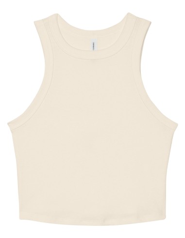 BEL-1019-Womens Micro Rib Racer Tank