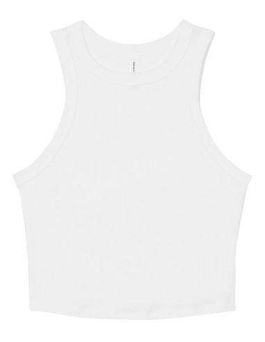 BEL-1019-Womens Micro Rib Racer Tank