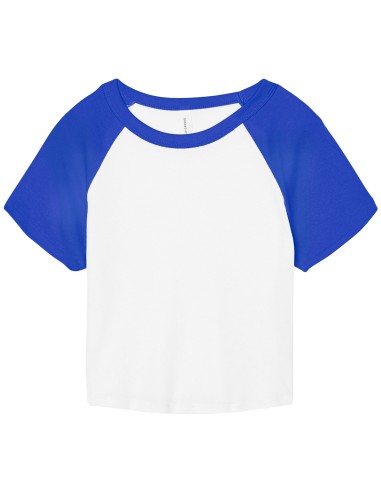 BEL-1201-Womens Micro Rib Raglan Baby Tee