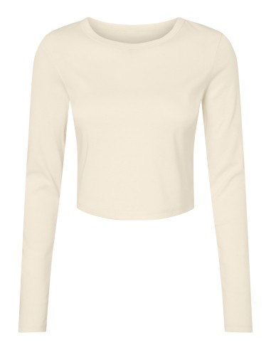 BEL-1501-Womens Micro Rib Long Sleeve Baby Tee