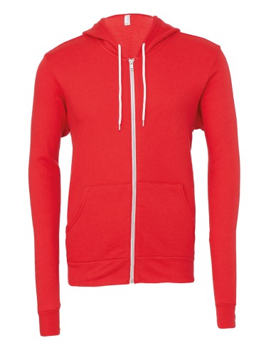 BEL-3739-Sweat-shirt à capuche zippé unisexe