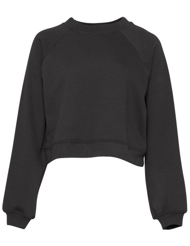 BEL-7505-Sweat-shirt col rond femme avec manches raglan