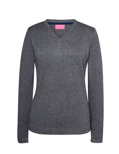 BRO-2307-Womens Atlanta V-Neck Jumper