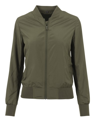 BUI-BY044-Ladies Nylon Bomber Jacket