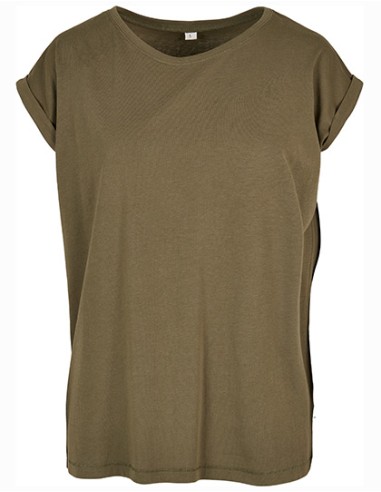 BUI-BY138-Ladies Organic Extended Shoulder Tee