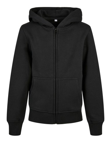 BUI-BY188-Kids Organic Basic Zip Hoody