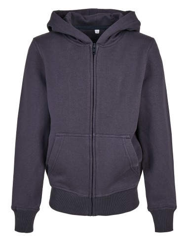 BUI-BY188-Kids Organic Basic Zip Hoody