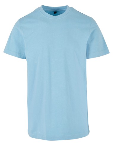 BUI-BY190-Acid Washed Round Neck Tee