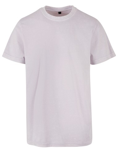BUI-BY190-Acid Washed Round Neck Tee
