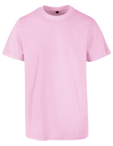 BUI-BY190-Acid Washed Round Neck Tee