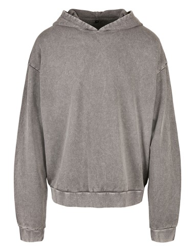 BUI-BY191-Acid Washed Oversize Hoody
