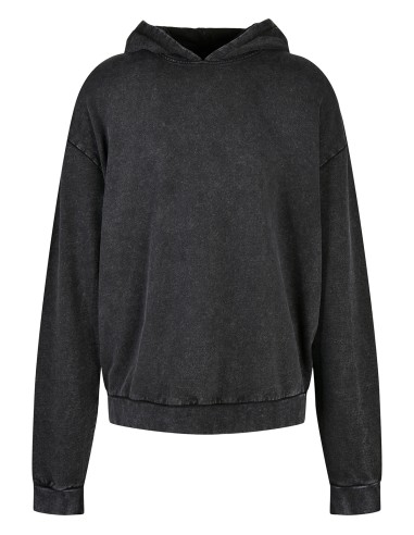 BUI-BY191-Acid Washed Oversize Hoody