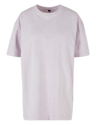 BUI-BY270-Ladies Oversized Acid Wash Tee