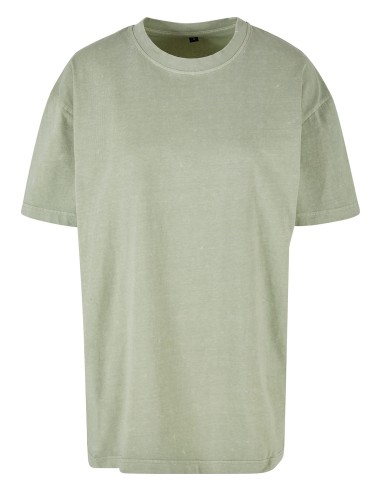 BUI-BY270-Ladies Oversized Acid Wash Tee