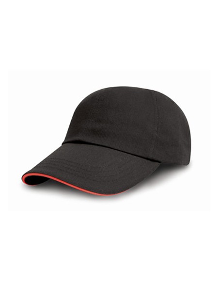 R-RC050X-Brushed Cotton Decorators Cap With Sandwich Peak