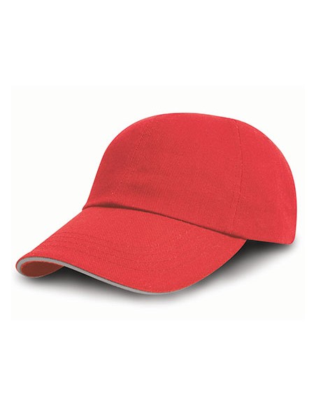 R-RC050X-Brushed Cotton Decorators Cap With Sandwich Peak