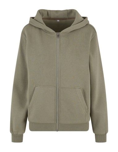 BUI-BY290-Ladies Fluffy Zip Hoody