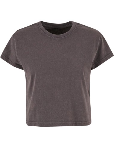 BUI-BY305-Ladies Vintage Cropped Tee