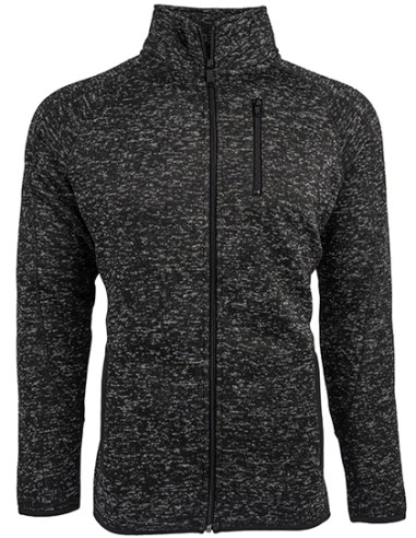 BUR-3901-Mens Full Zip Sweater Knit Jacket