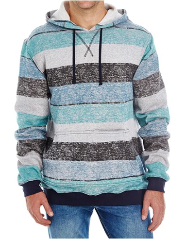 BUR-8603-Printed Striped Marl Pullover