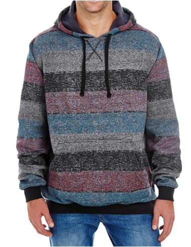 BUR-8603-Printed Striped Marl Pullover