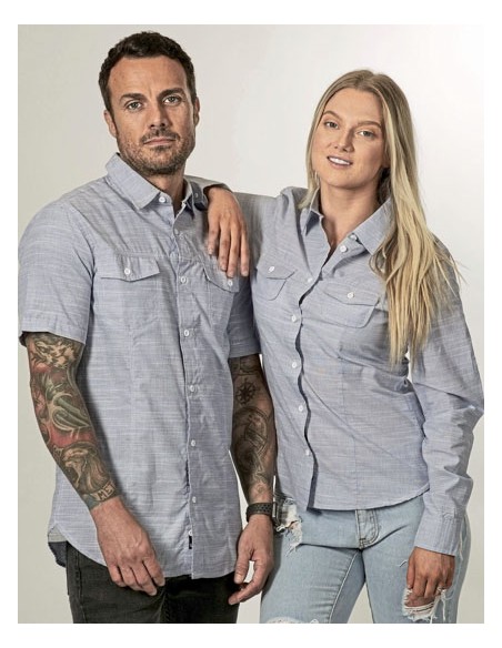 BUR-9247-Woven Texture Shirt